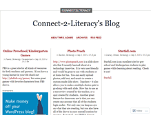 Tablet Screenshot of connect2literacy.wordpress.com