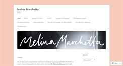 Desktop Screenshot of melinamarchetta.wordpress.com