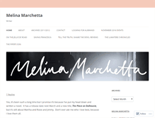 Tablet Screenshot of melinamarchetta.wordpress.com