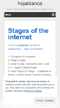 Mobile Screenshot of hojablancamx.wordpress.com