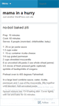 Mobile Screenshot of mamainahurry.wordpress.com