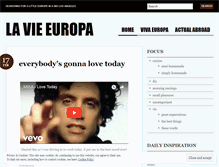 Tablet Screenshot of lavieeuropa.wordpress.com