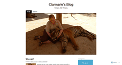 Desktop Screenshot of clarmarie.wordpress.com