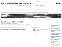 Tablet Screenshot of loudandupfront.wordpress.com