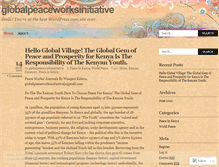 Tablet Screenshot of globalpeaceworksinitiative.wordpress.com