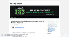 Desktop Screenshot of myonlybaguio.wordpress.com