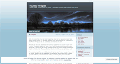 Desktop Screenshot of hauntedwhispers.wordpress.com