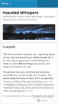 Mobile Screenshot of hauntedwhispers.wordpress.com