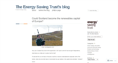 Desktop Screenshot of energysavingtrust.wordpress.com