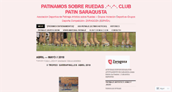 Desktop Screenshot of clubpatinsaraqusta.wordpress.com