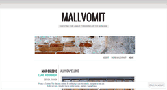 Desktop Screenshot of mallvomit.wordpress.com