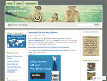 Tablet Screenshot of childplay.wordpress.com