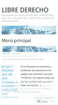 Mobile Screenshot of librederecho.wordpress.com