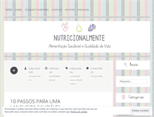 Tablet Screenshot of nutricionalmente.wordpress.com