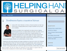 Tablet Screenshot of helpinghandssurgicalcare.wordpress.com