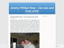 Tablet Screenshot of jeremywilliamrose.wordpress.com
