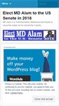 Mobile Screenshot of mdalam4senate2016.wordpress.com
