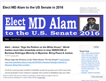 Tablet Screenshot of mdalam4senate2016.wordpress.com