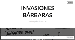 Desktop Screenshot of invasionesbarbaras.wordpress.com