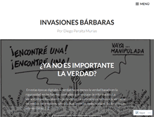 Tablet Screenshot of invasionesbarbaras.wordpress.com