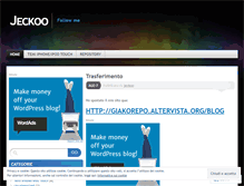 Tablet Screenshot of jeckoo.wordpress.com