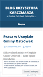 Mobile Screenshot of krzysztofkarczmarz.wordpress.com