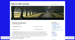 Desktop Screenshot of helponlifesjourney.wordpress.com