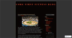 Desktop Screenshot of corefirstfitness.wordpress.com