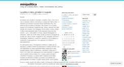 Desktop Screenshot of minipolitica.wordpress.com