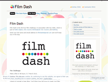 Tablet Screenshot of filmdash.wordpress.com