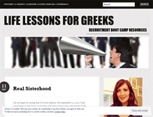 Tablet Screenshot of lifelessons4greeks.wordpress.com