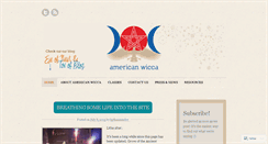 Desktop Screenshot of americanwicca.wordpress.com