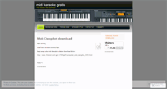 Desktop Screenshot of midikaraokegratis.wordpress.com