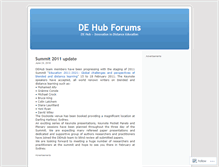 Tablet Screenshot of dehubforums.wordpress.com