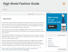 Tablet Screenshot of highstreetfashionguide.wordpress.com