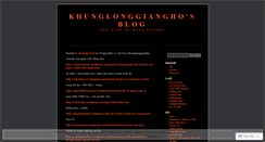 Desktop Screenshot of khunglonggiangho.wordpress.com