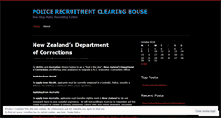 Desktop Screenshot of police1recruiting.wordpress.com