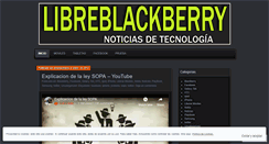 Desktop Screenshot of libreblackberry.wordpress.com