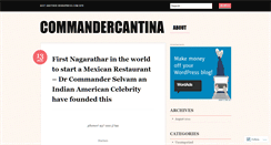 Desktop Screenshot of commandercantina.wordpress.com