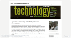Desktop Screenshot of olderwiserlearner.wordpress.com