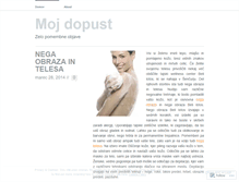 Tablet Screenshot of mojdopust.wordpress.com