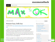 Tablet Screenshot of maxmaxattack.wordpress.com