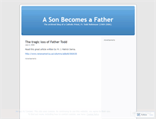 Tablet Screenshot of fathertodd.wordpress.com