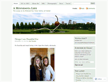 Tablet Screenshot of aminnesotalife.wordpress.com
