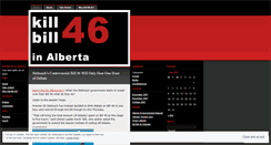 Desktop Screenshot of killbill46.wordpress.com