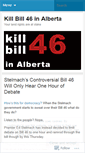 Mobile Screenshot of killbill46.wordpress.com