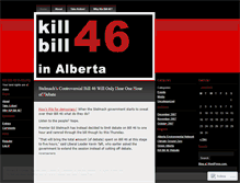 Tablet Screenshot of killbill46.wordpress.com