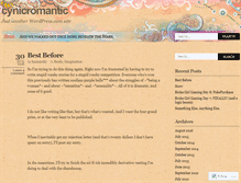 Tablet Screenshot of cynicromantic.wordpress.com