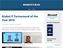 Tablet Screenshot of bharathph.wordpress.com