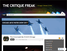 Tablet Screenshot of critiquefreak.wordpress.com